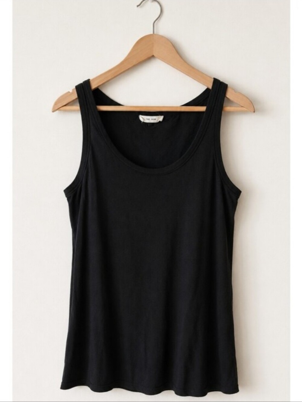 THE ROW SCOOP NECK VISCOSE TANK TOP